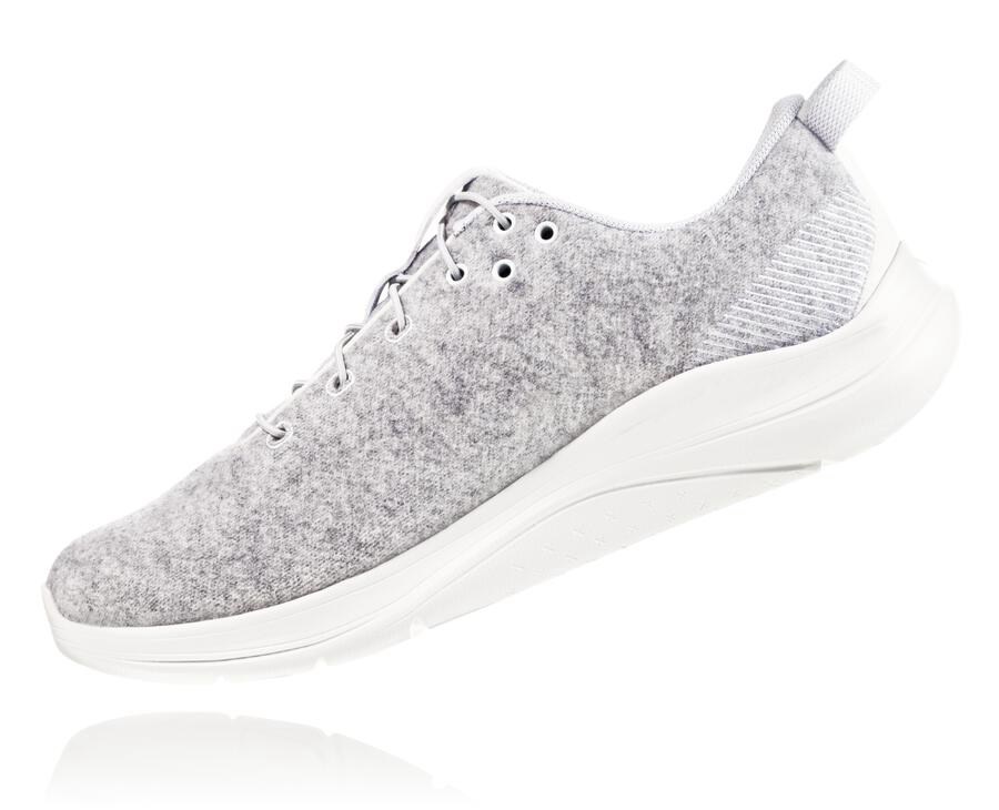 Tenis Hoka One One Mujer Grises - Hupana Flow Wool - HIFX75928